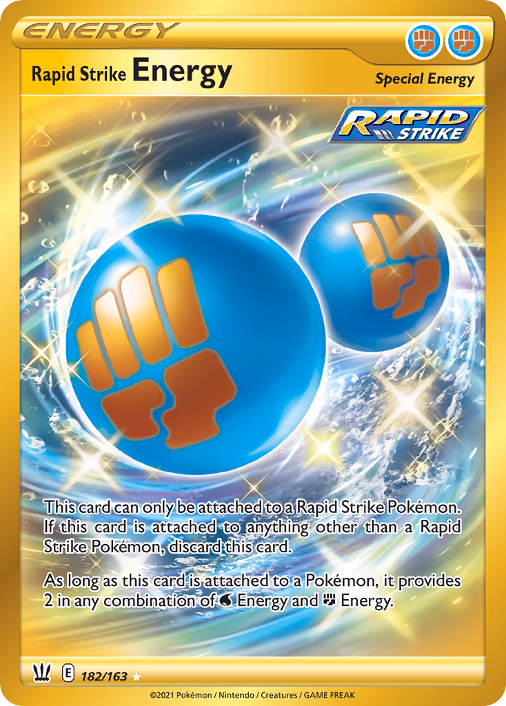 Rapid Strike Energy - Secret Rare (182/163)