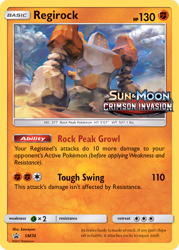 Regirock - Promo (SM74)