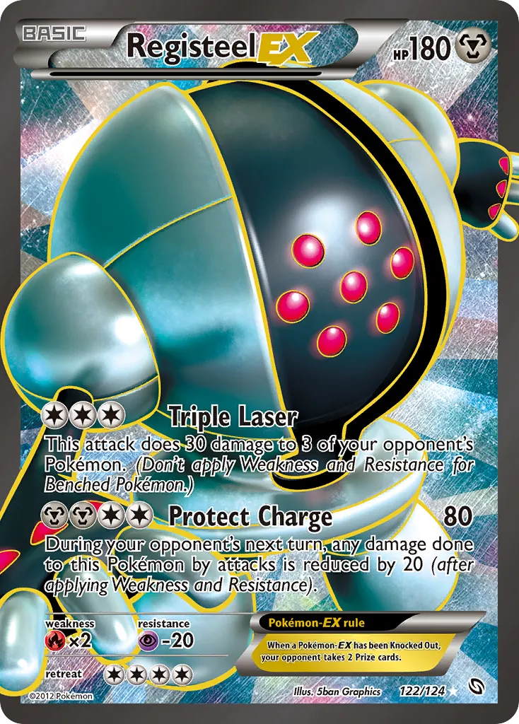 Registeel EX - Ultra Rare (122/124)
