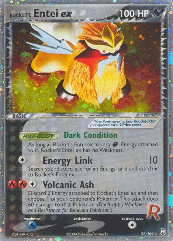 Rocket's Entei ex - Ultra Rare (97/109)
