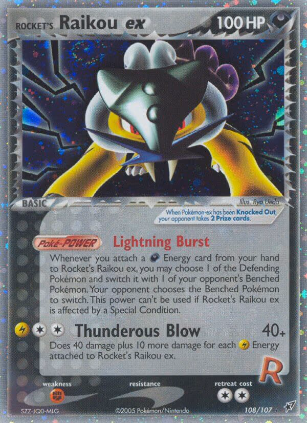 Rocket's Raikou ex - Secret Rare (108/107)