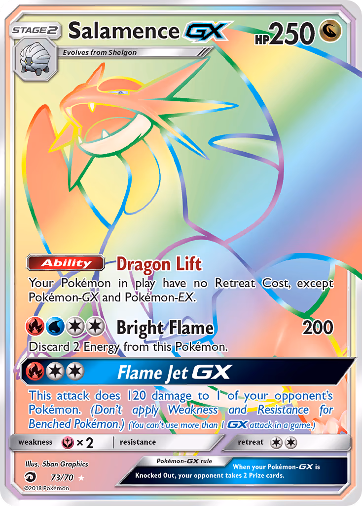 Salamence GX - Secret Rare (73/70)