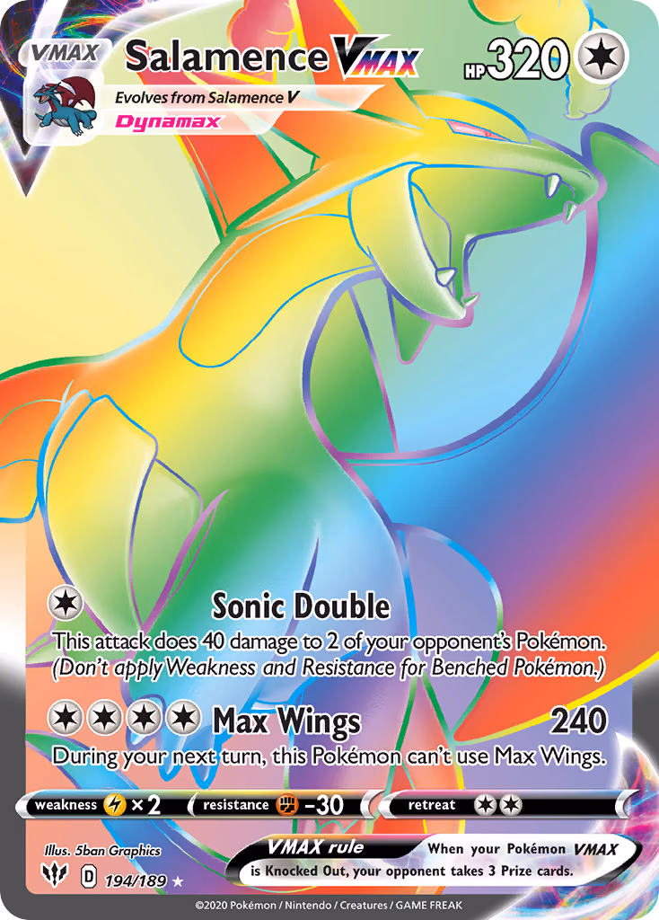 Salamence VMAX - Secret Rare (194/189)