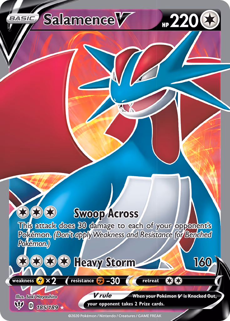 Salamence V - Ultra Rare (185/189)