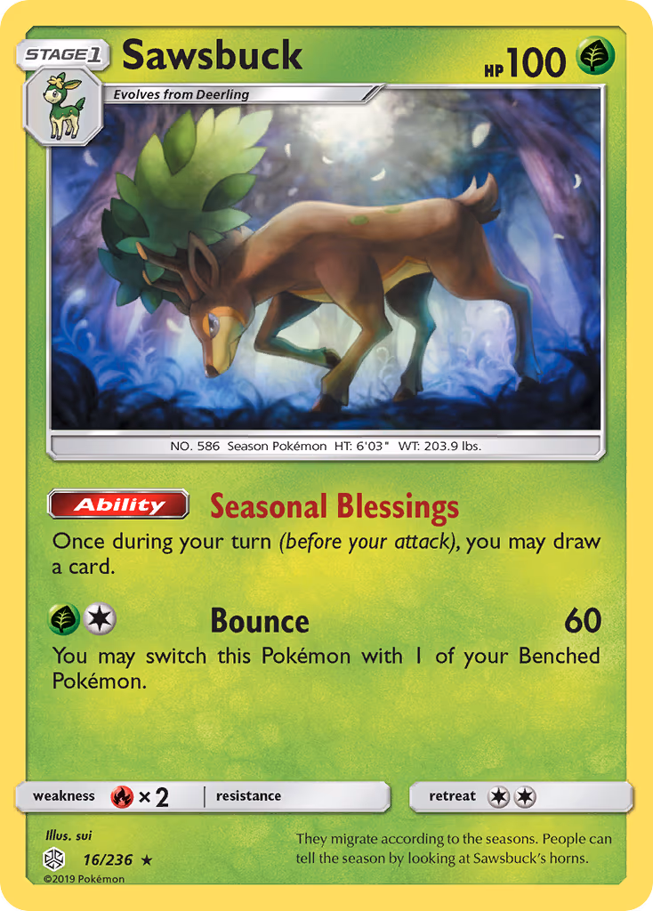 Sawsbuck - Holo Rare (16/236)