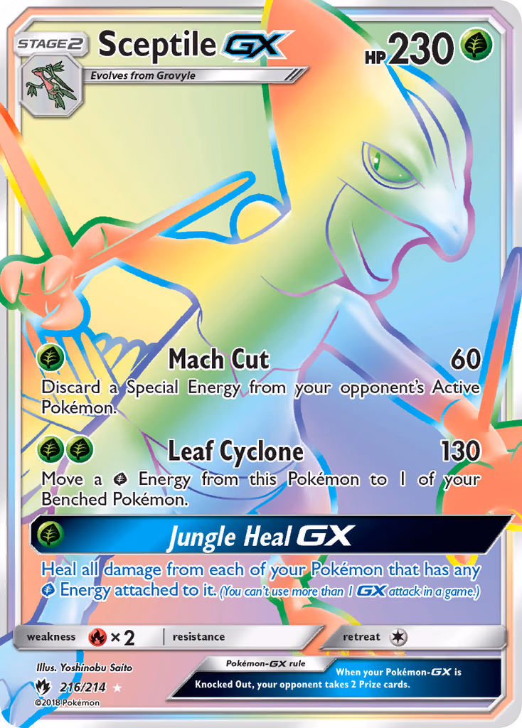 Sceptile GX - Secret Rare (216/214)