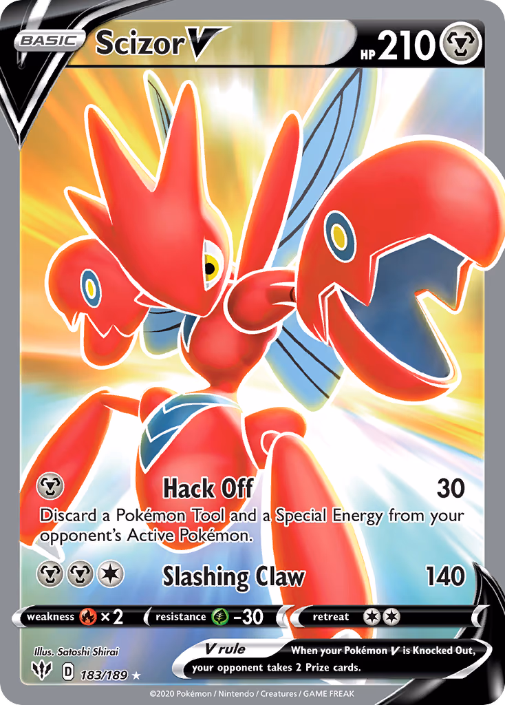 Scizor V - Ultra Rare (183/189)