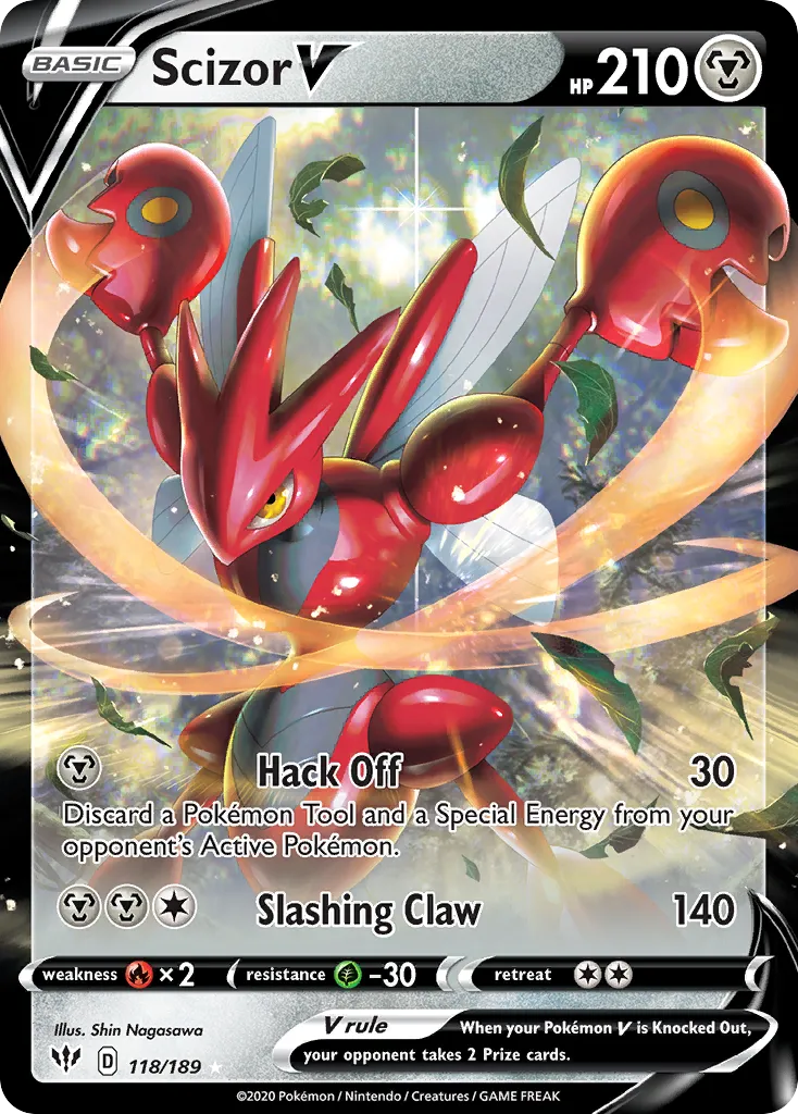 Scizor V - Ultra Rare (118/189)
