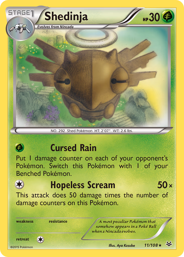 Shedinja - Rare (11/108)