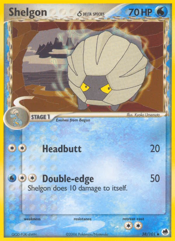 Shelgon (Delta Species) - Uncommon (38/101)