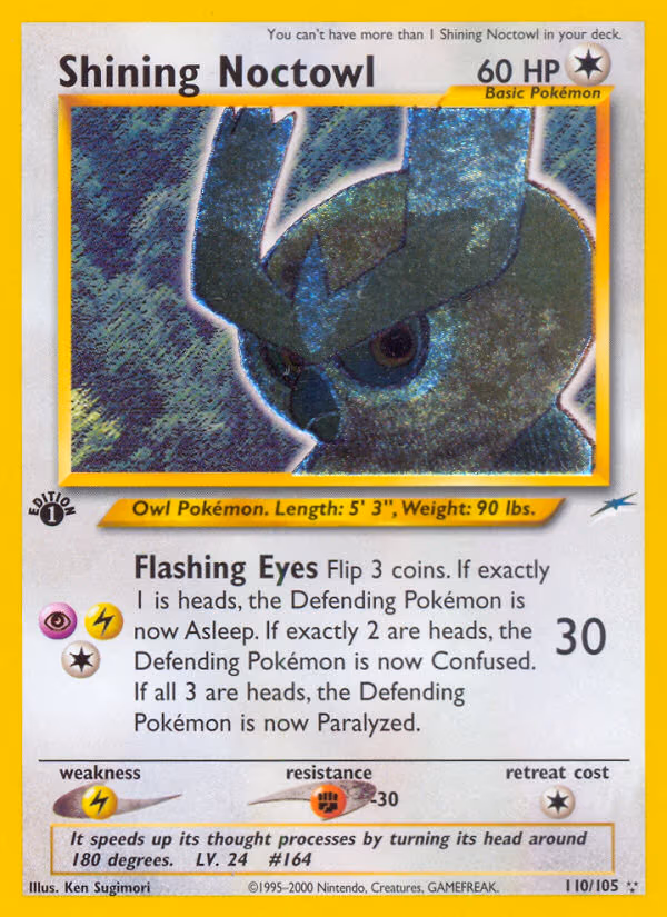 Shining Noctowl - Secret Rare (110/105)