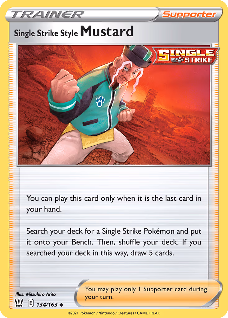 Single Strike Style Mustard