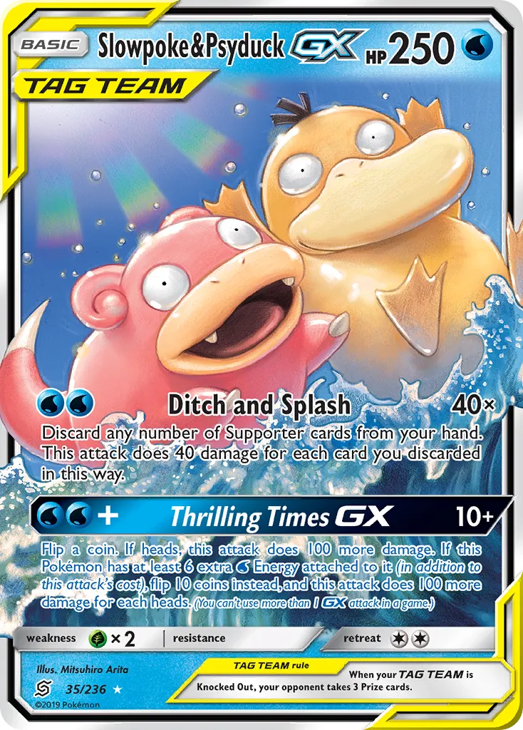 Slowpoke & Psyduck GX - Ultra Rare (35/236)