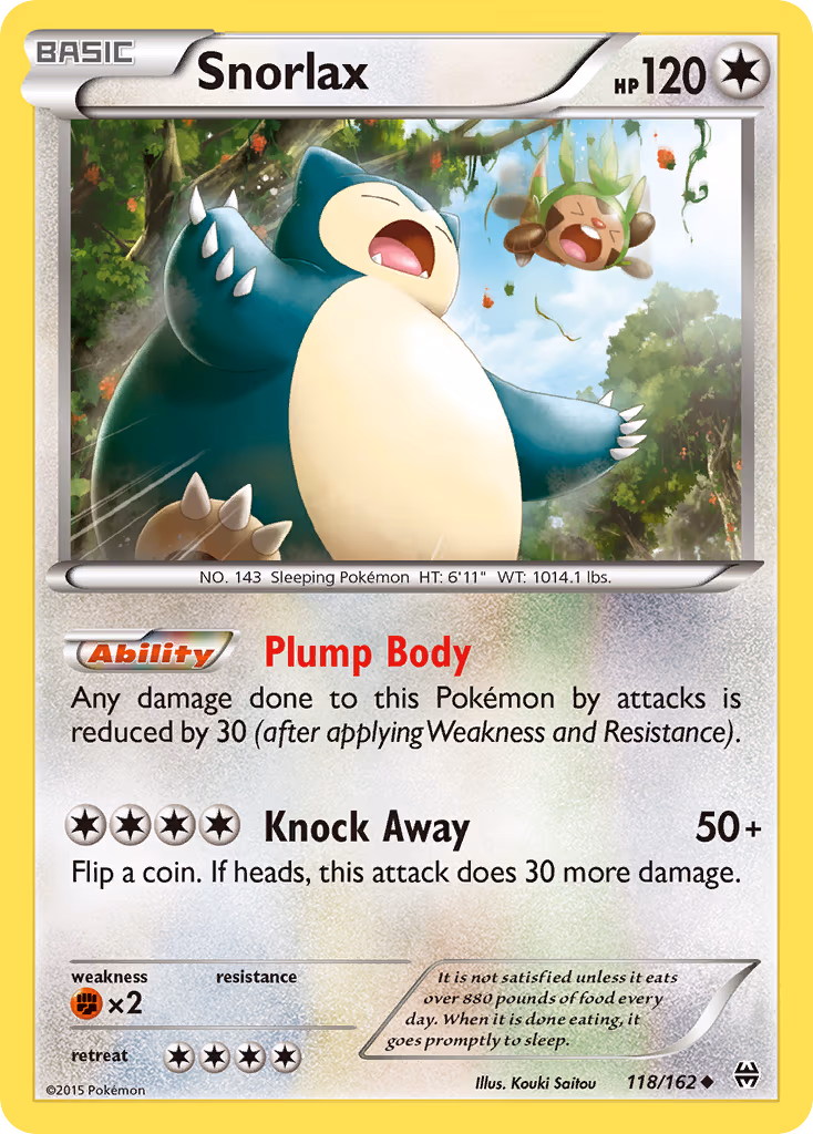 Snorlax - Uncommon (118/162)