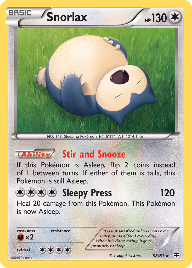 Snorlax - Rare (58/83)