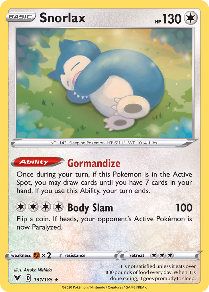 Snorlax - Holo Rare (131/185)