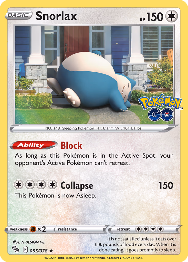 Snorlax - Holo Rare (055/078)