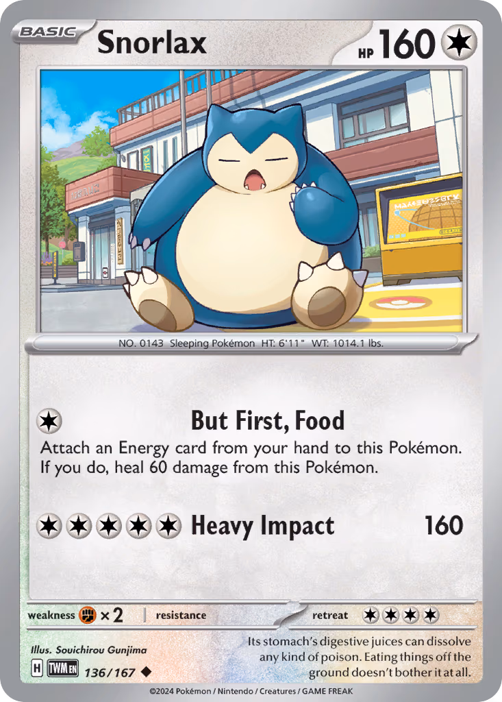 Snorlax - Uncommon (136/167)