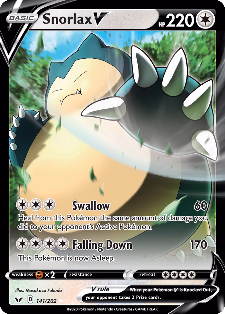 Snorlax V - Ultra Rare (141/202)
