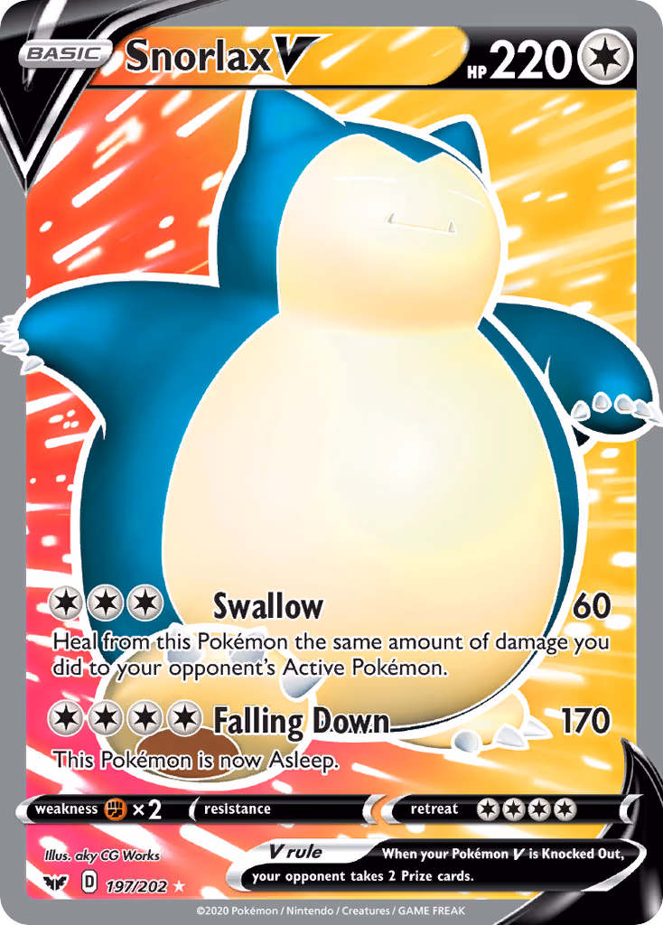 Snorlax V - Ultra Rare (197/202)