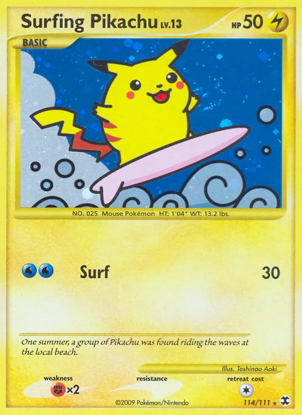 Surfing Pikachu - Secret Rare (114/111)