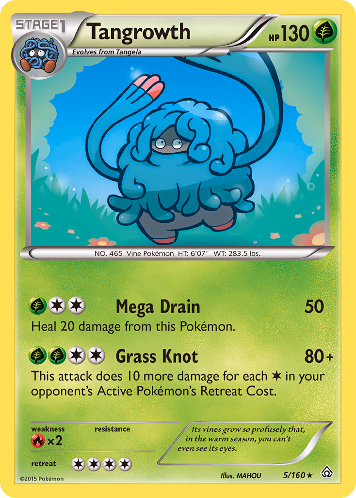 Tangrowth - Rare (5/160)