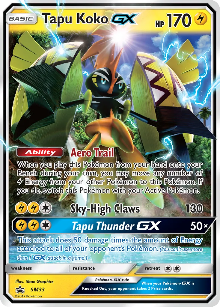 Tapu Koko GX - Promo (SM33)