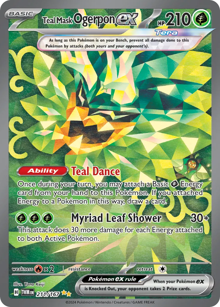 Teal Mask Ogerpon ex - Special Illustration Rare (211/167)