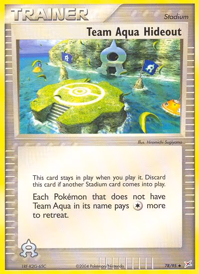 Team Aqua Hideout - Uncommon (78/95)