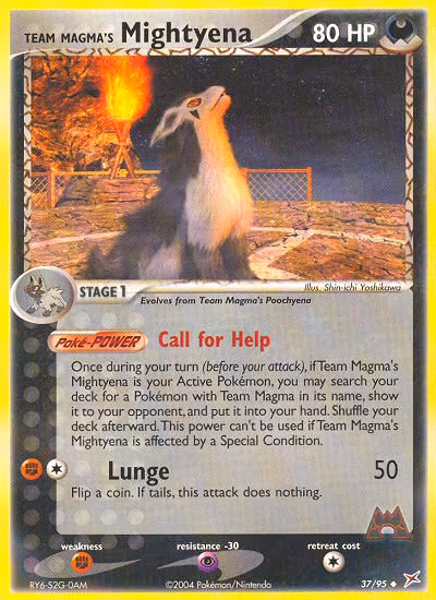 Team Magma's Mightyena - Uncommon (37/95)