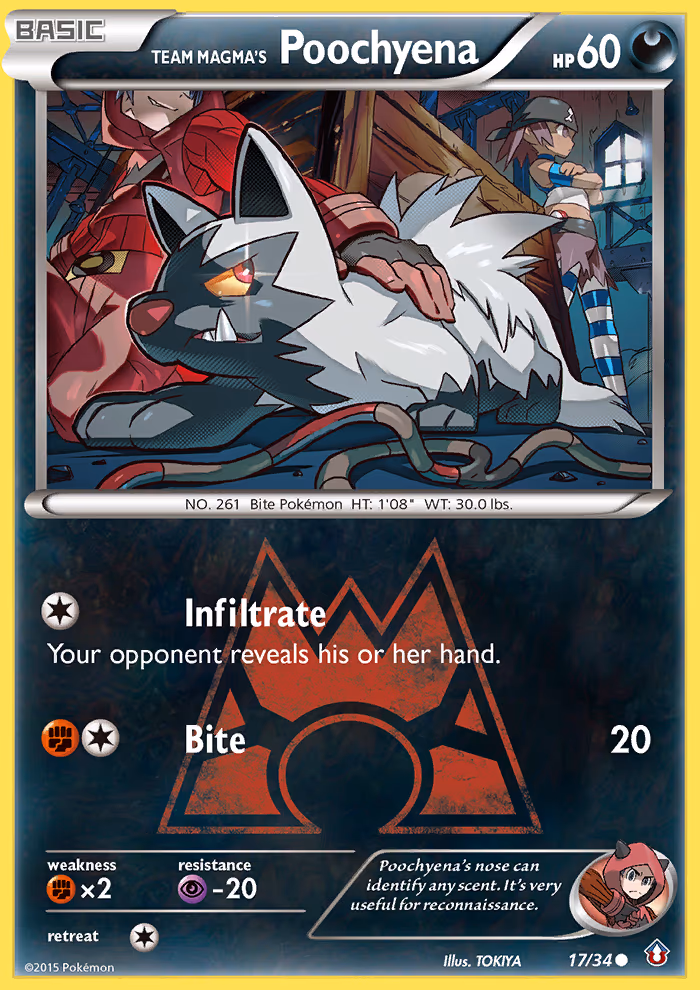 Team Magma's Poochyena - Common (17/34)