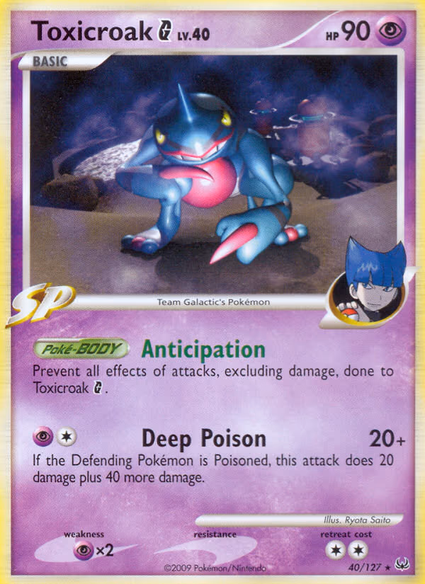 Toxicroak G - Rare (40/127)