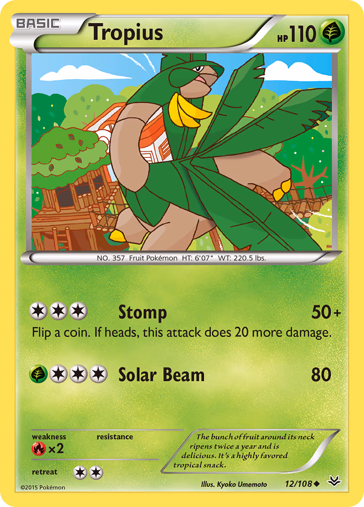 Tropius - Uncommon (12/108)