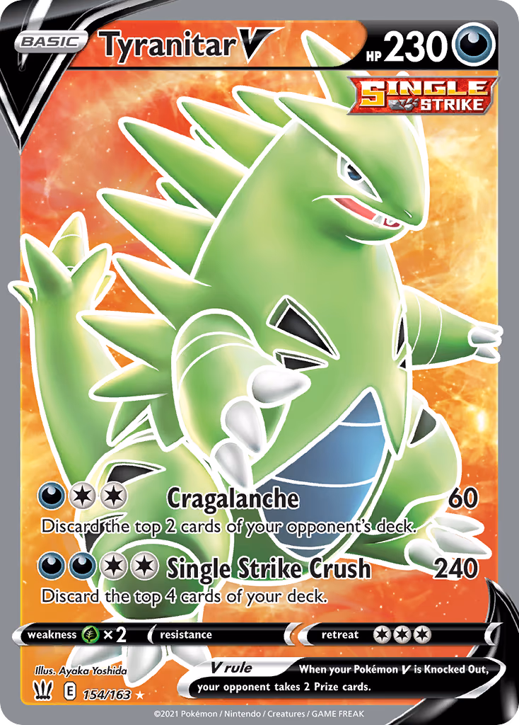 Tyranitar V - Ultra Rare (154/163)
