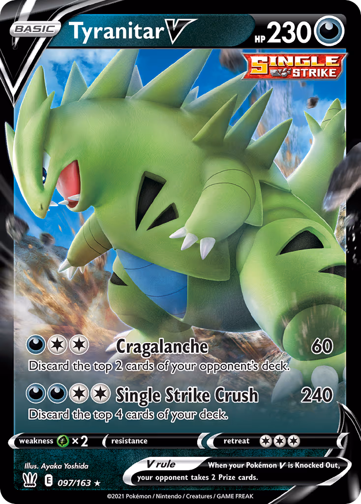Tyranitar V - Ultra Rare (097/163)