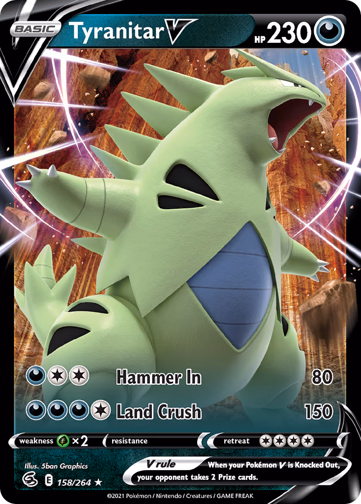 Tyranitar V - Ultra Rare (158/264)
