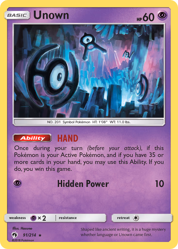 Unown - Rare (91/214)