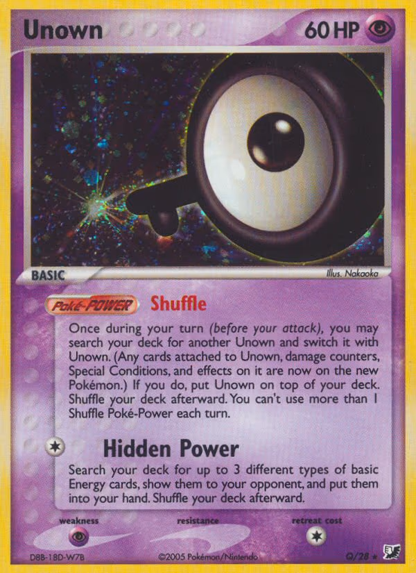 Unown - Holo Rare (Q/28)