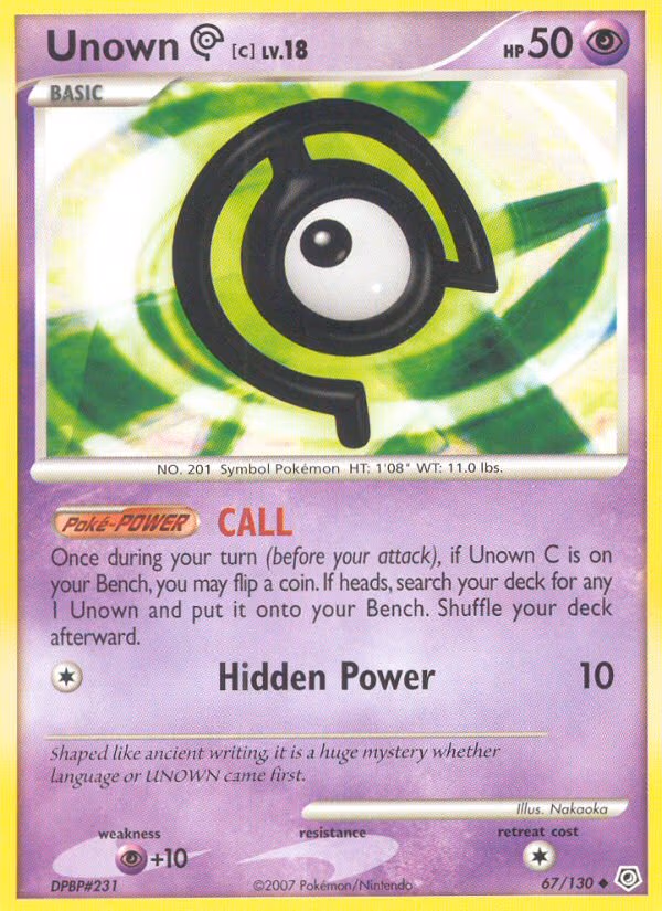 Unown - Uncommon (67/130)