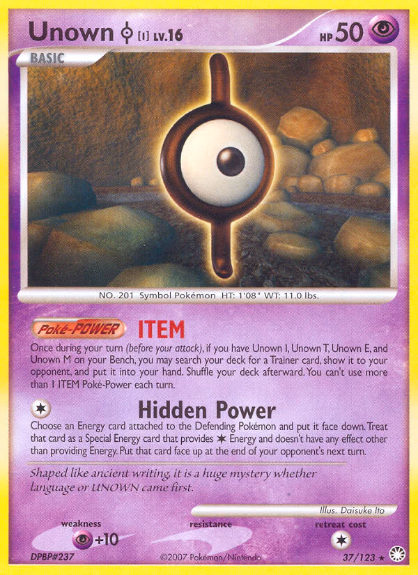 Unown - Rare (37/123)