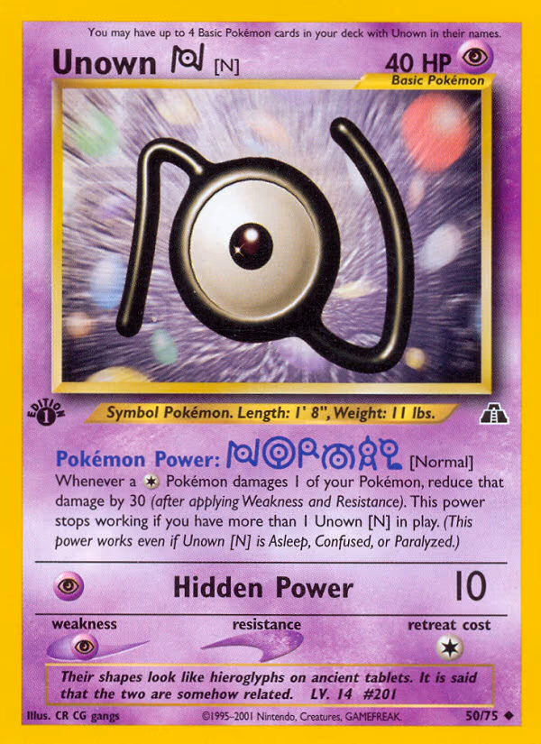 Unown - Uncommon (50/75)