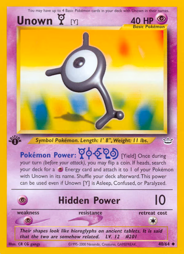 Unown - Uncommon (40/64)