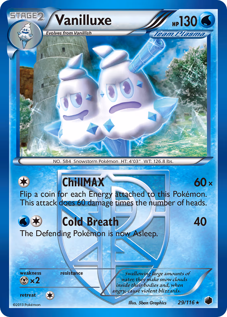 Vanilluxe (Team Plasma) - Rare (29/116)