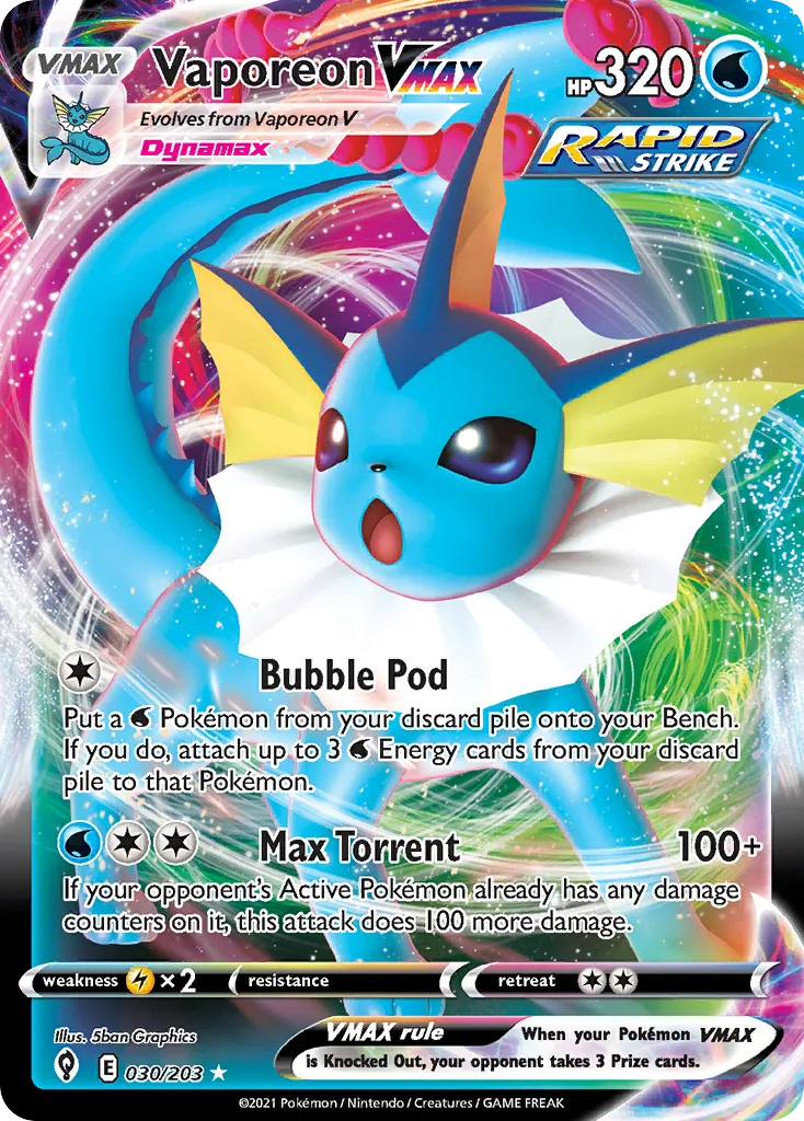 Vaporeon VMAX - Ultra Rare (030/203)