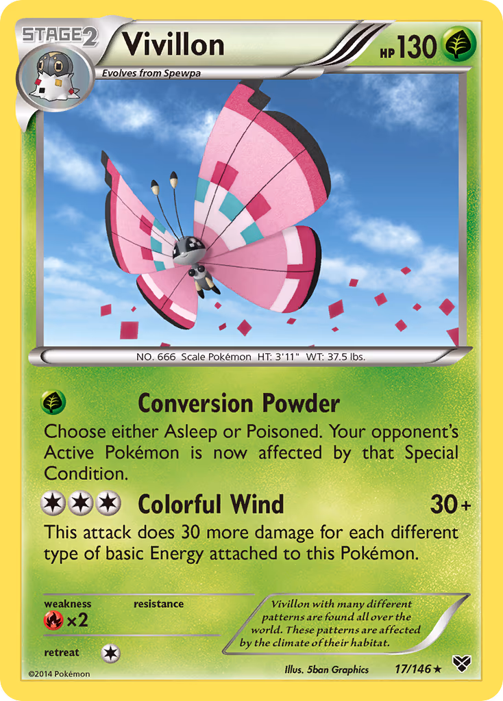 Vivillon (High Plains [Orange]) - Holo Rare (17/146)