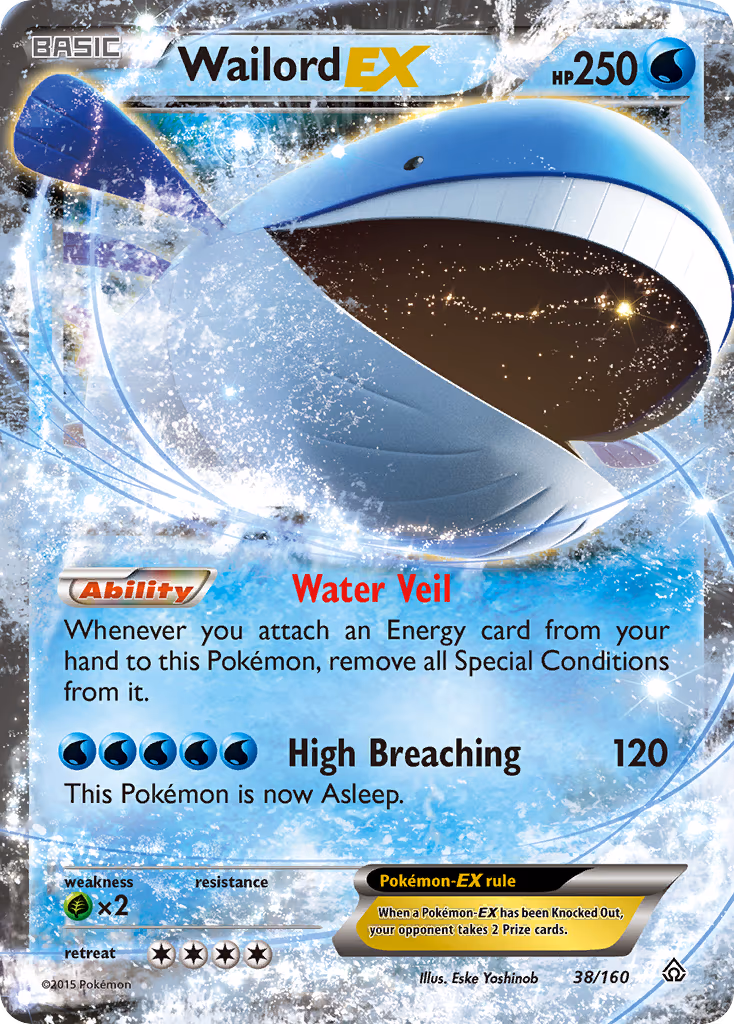 Wailord EX - Ultra Rare (38/160)