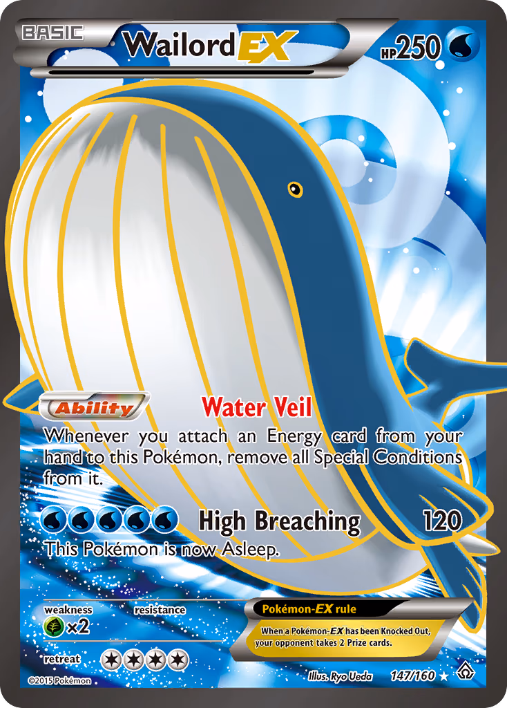 Wailord EX - Ultra Rare (147/160)