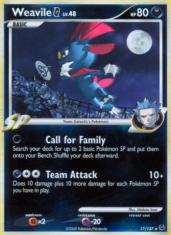 Weavile G - Holo Rare (17/127)