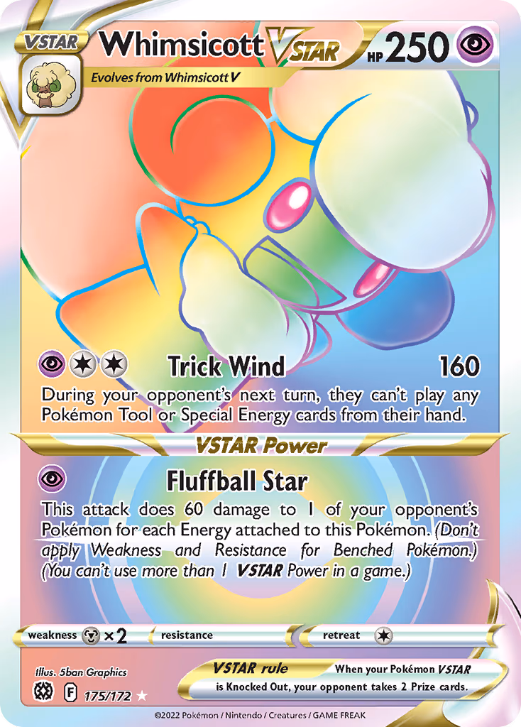 Whimsicott VSTAR - Secret Rare (175/172)