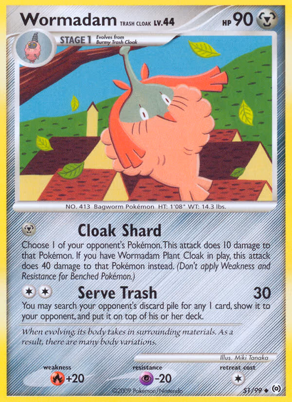 Wormadam Trash Cloak - Uncommon (51/99)